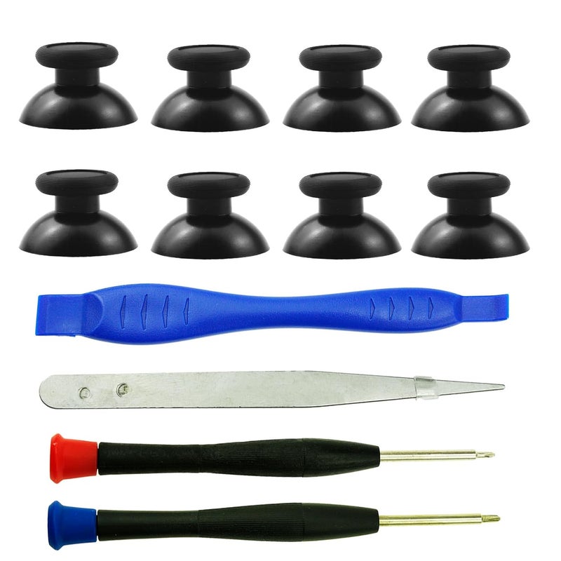 CTHTBZ 8PCS Black Replacement 3D Thumbsticks Joystick, With Screwdriver Analog Thumb Sticks for Nintendo Switch Pro Controller - Image 1